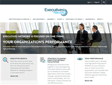 Tablet Screenshot of executivesnetwork.com